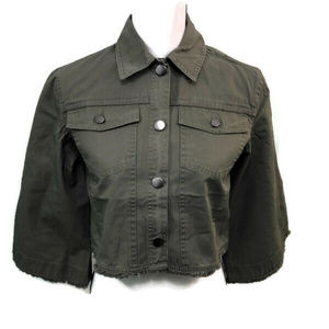 JACK By BB Dakota Light Olive Cropped Jacket NWT